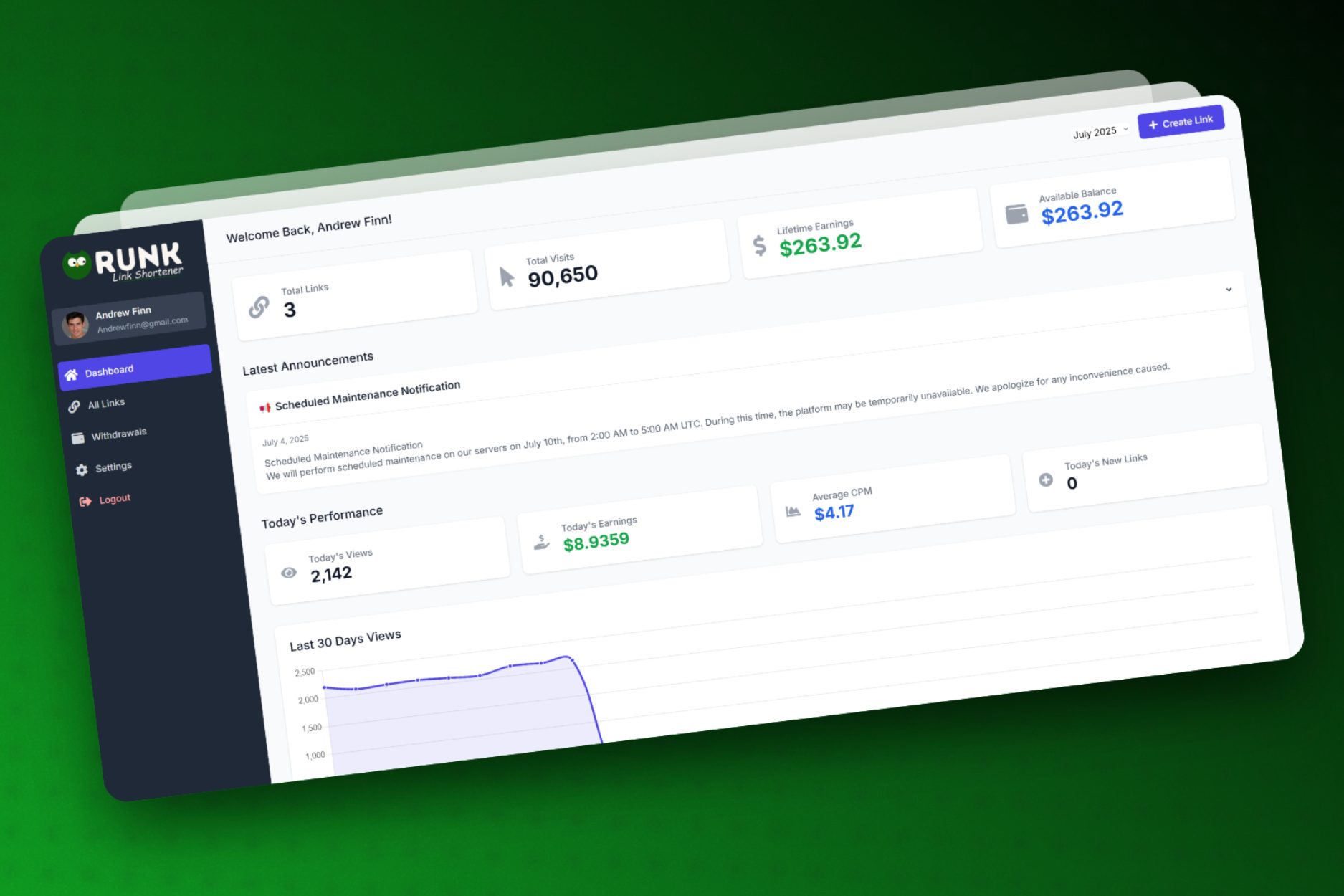 Monetization Settings